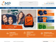 Tablet Screenshot of mochilaspublicitarias.com